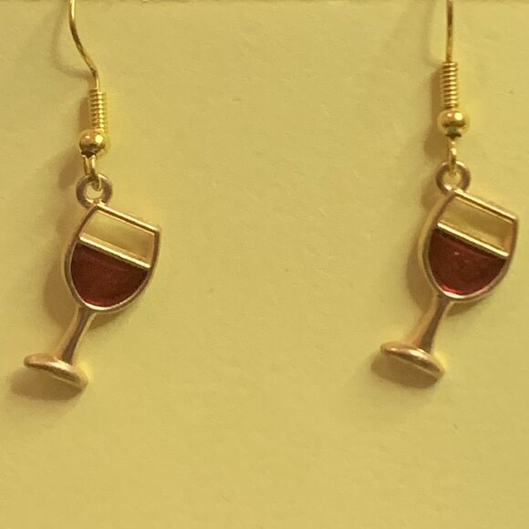 Wine Earring, Alcohol Earring, Drink Earring, Funny Food Earring, Gift Idea - Picture 9 of 9